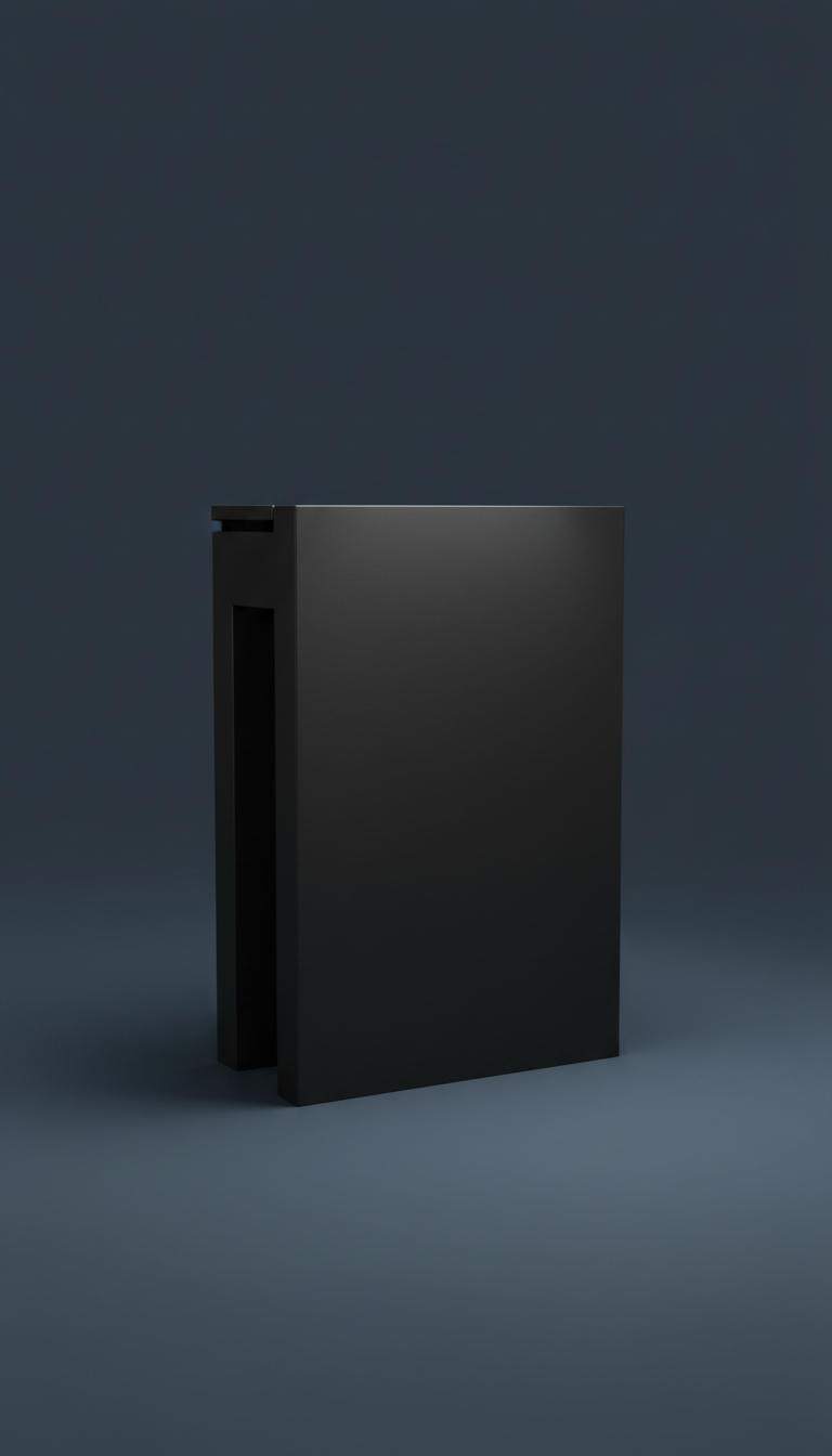 Iron Black Minimalist Hearth Insert